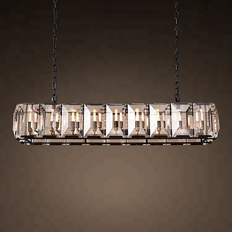 modern rectangular chandelier