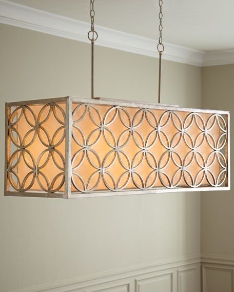 small rectangular chandelier