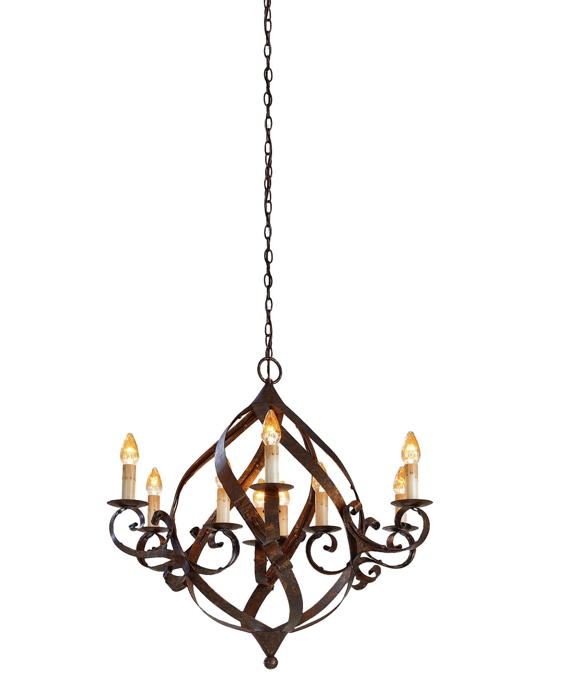 Round candle chandelier 10