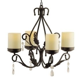 Pillar Candle Chandelier Foter Round Pillar Candle Chandelier