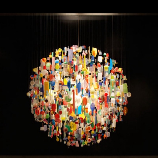 Steuart haygarth tide chandelier made from found objects