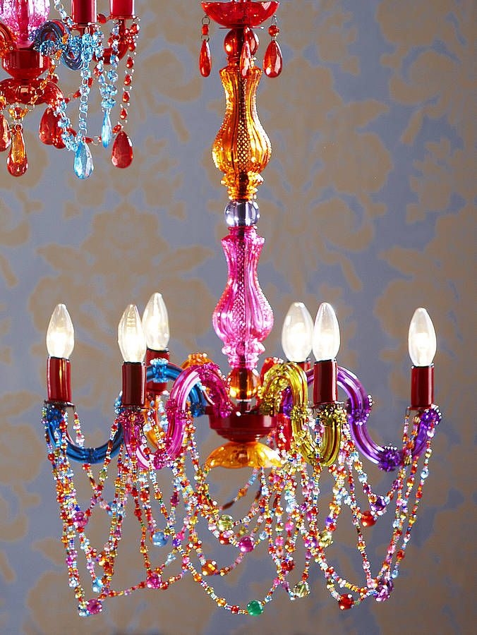 This beautiful gypsy 6 arm chandelier allows you to achieve