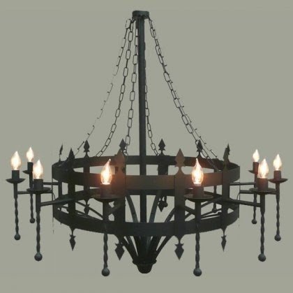 Tuscanor tintagel medieval style traditional chandelier