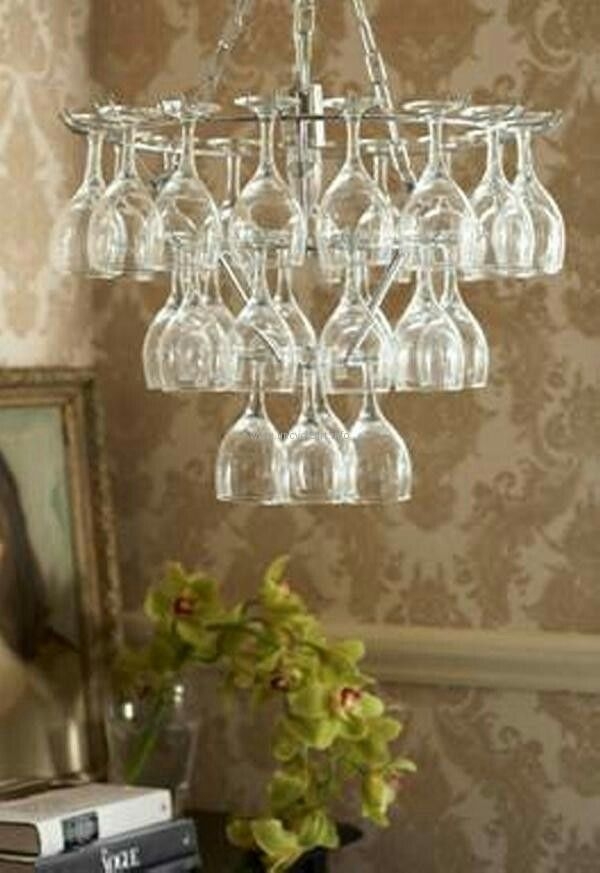 Wine glass chandelier 8