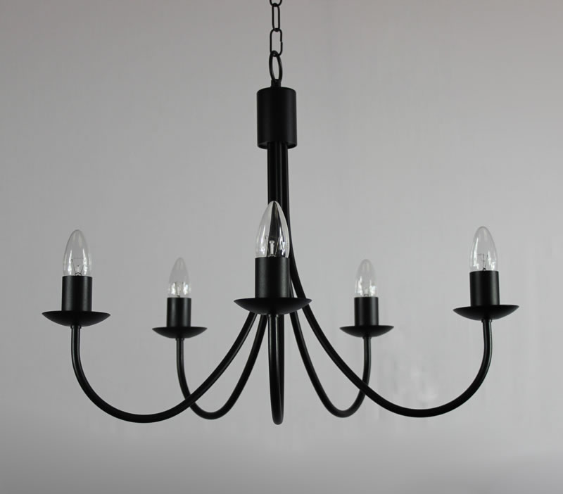 Wrought iron candle chandelier 29