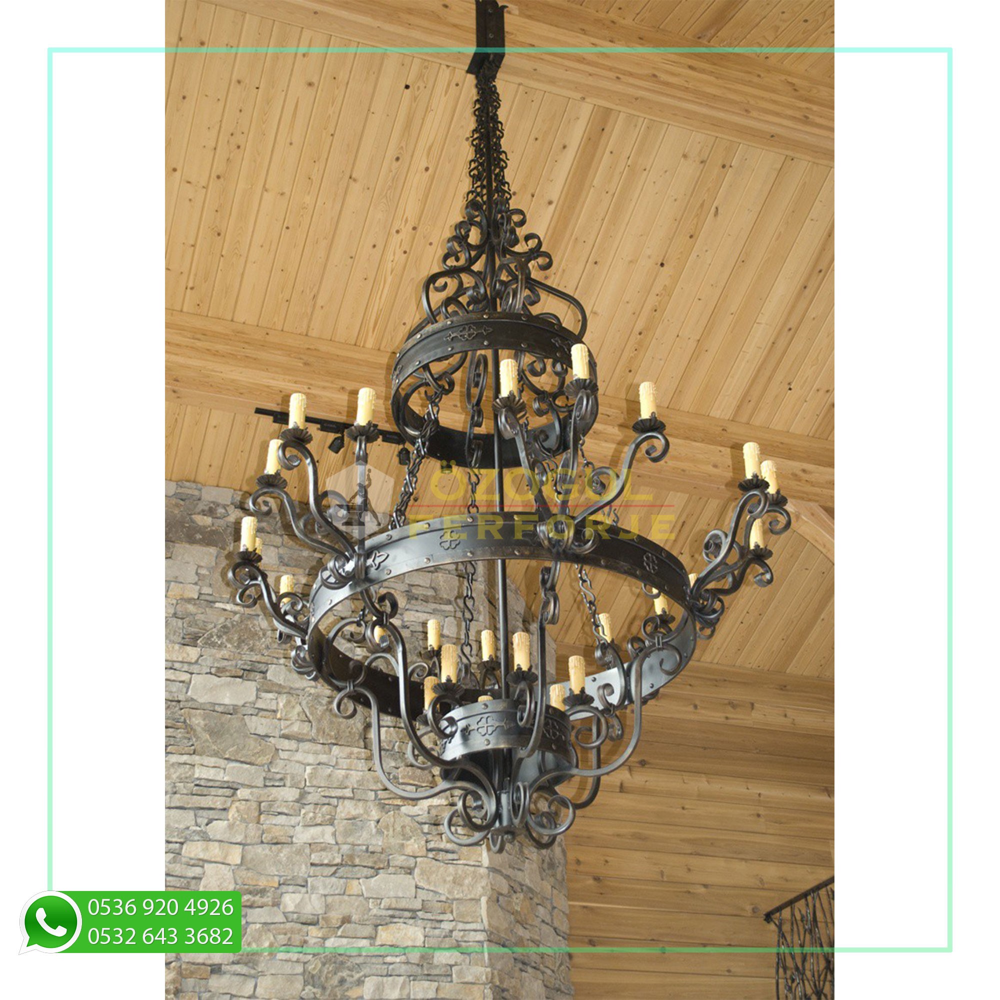 Large Rustic Chandeliers 16 