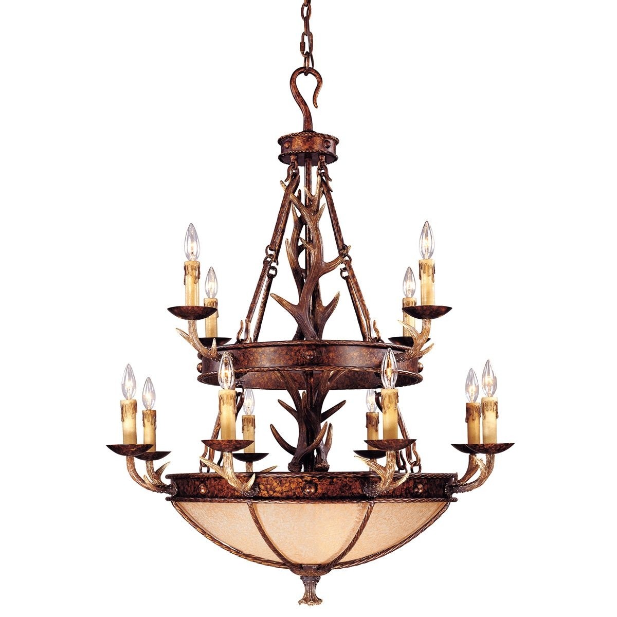 big rustic chandeliers