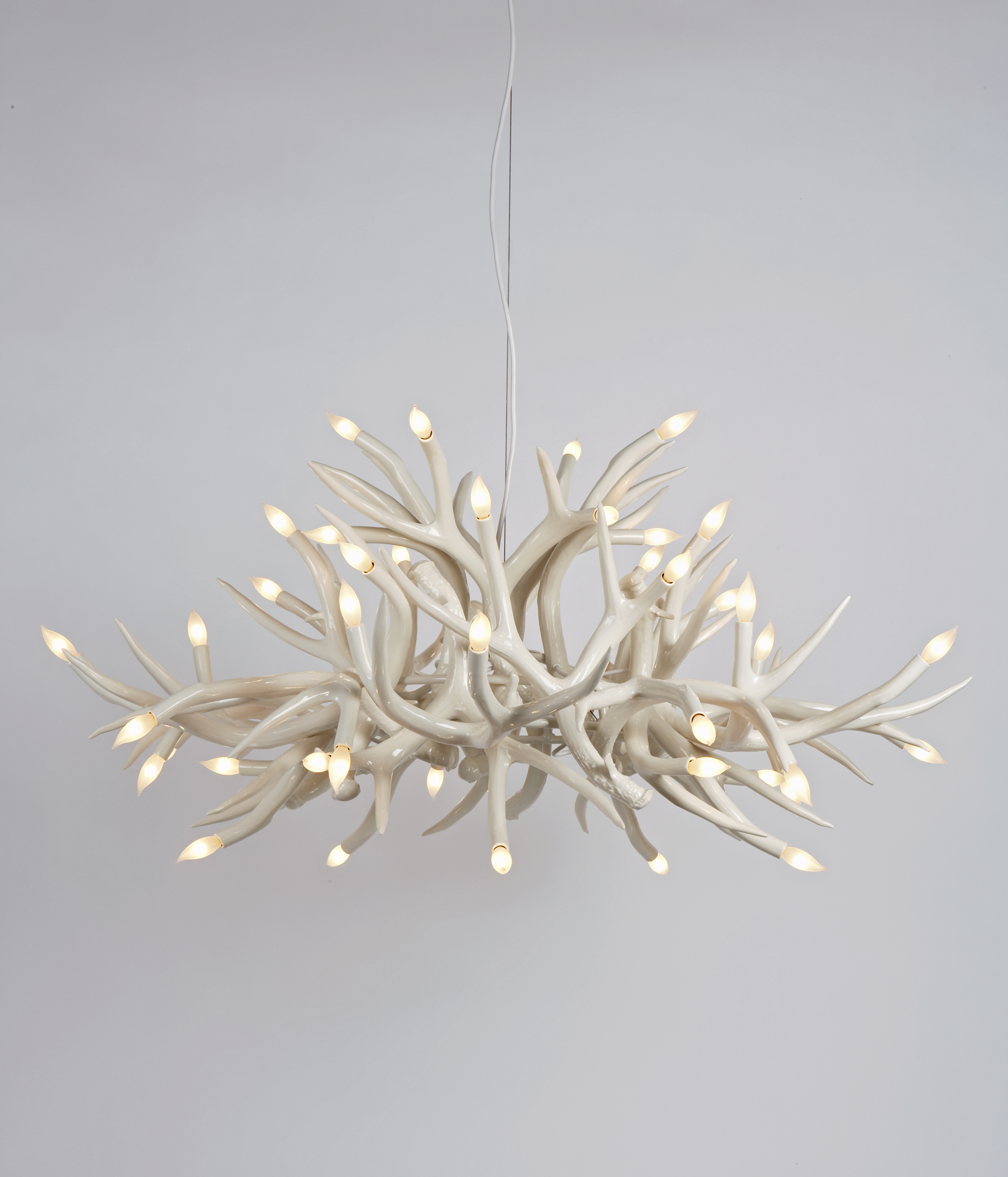 white chandelier modern