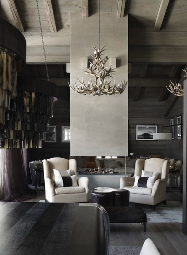 modern antler chandelier