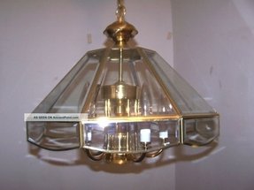 Glass prism chandelier