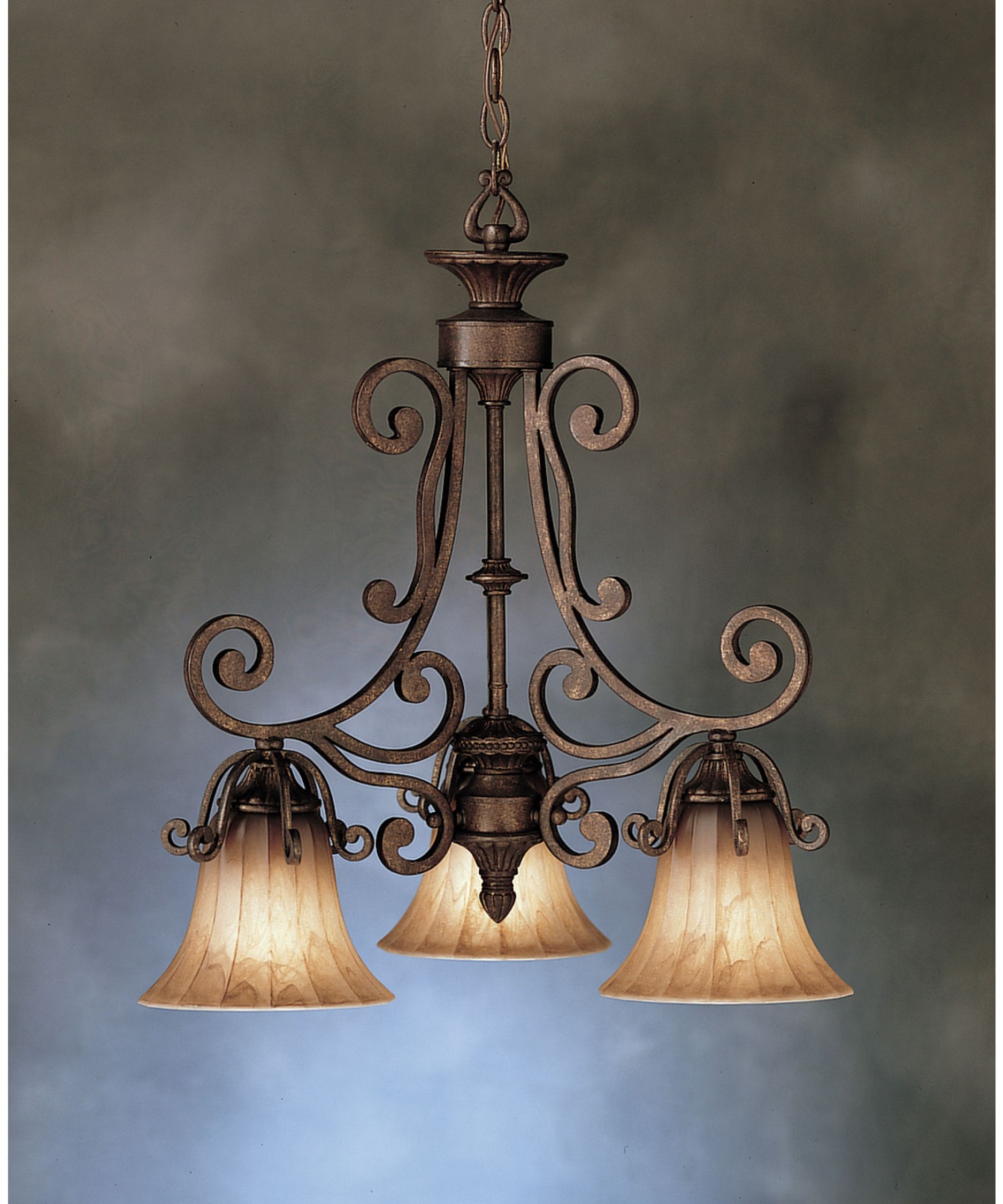 Tuscan style chandelier 2