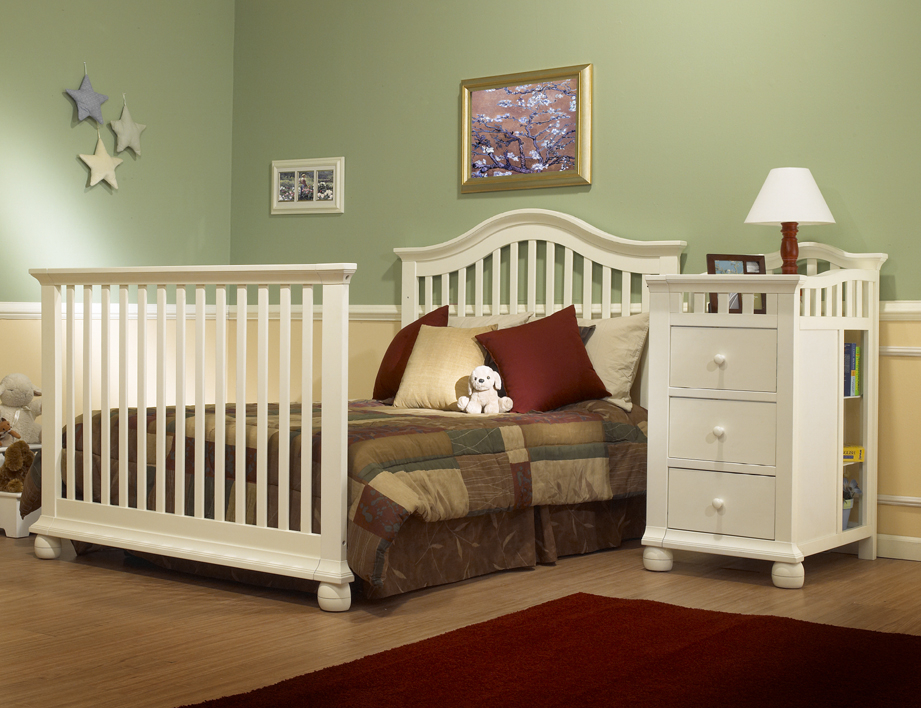 Ash Gray Full Size Conversion Kit Bed Rails for Baby Cache Cribs RENEWED 
