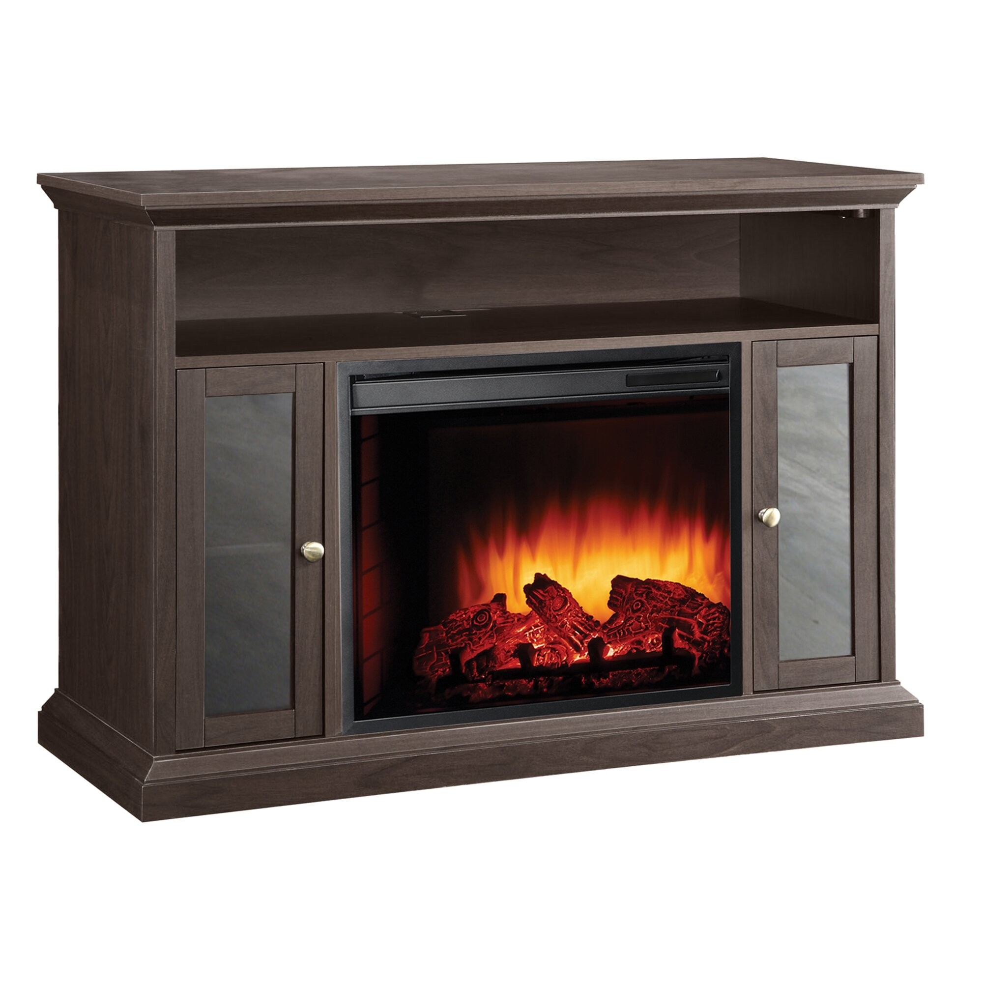Riley Media Cabinet and 23" Electric Fireplace