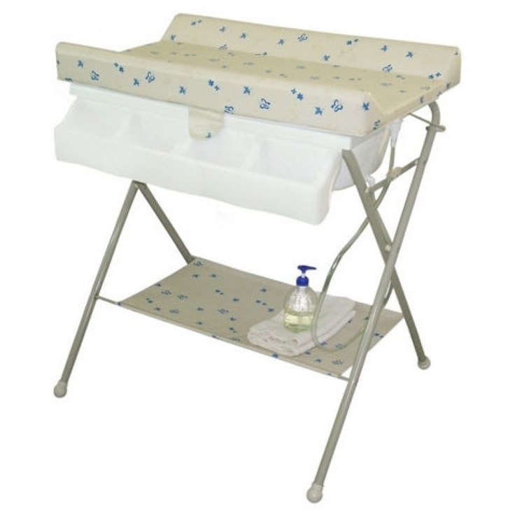 baby bath tub with stand and changing table