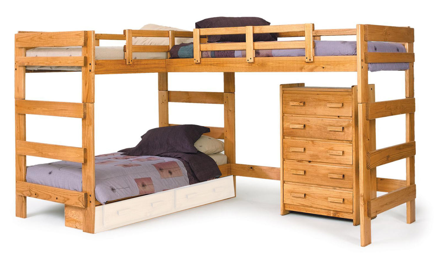 L-Shaped Bunk Bed.