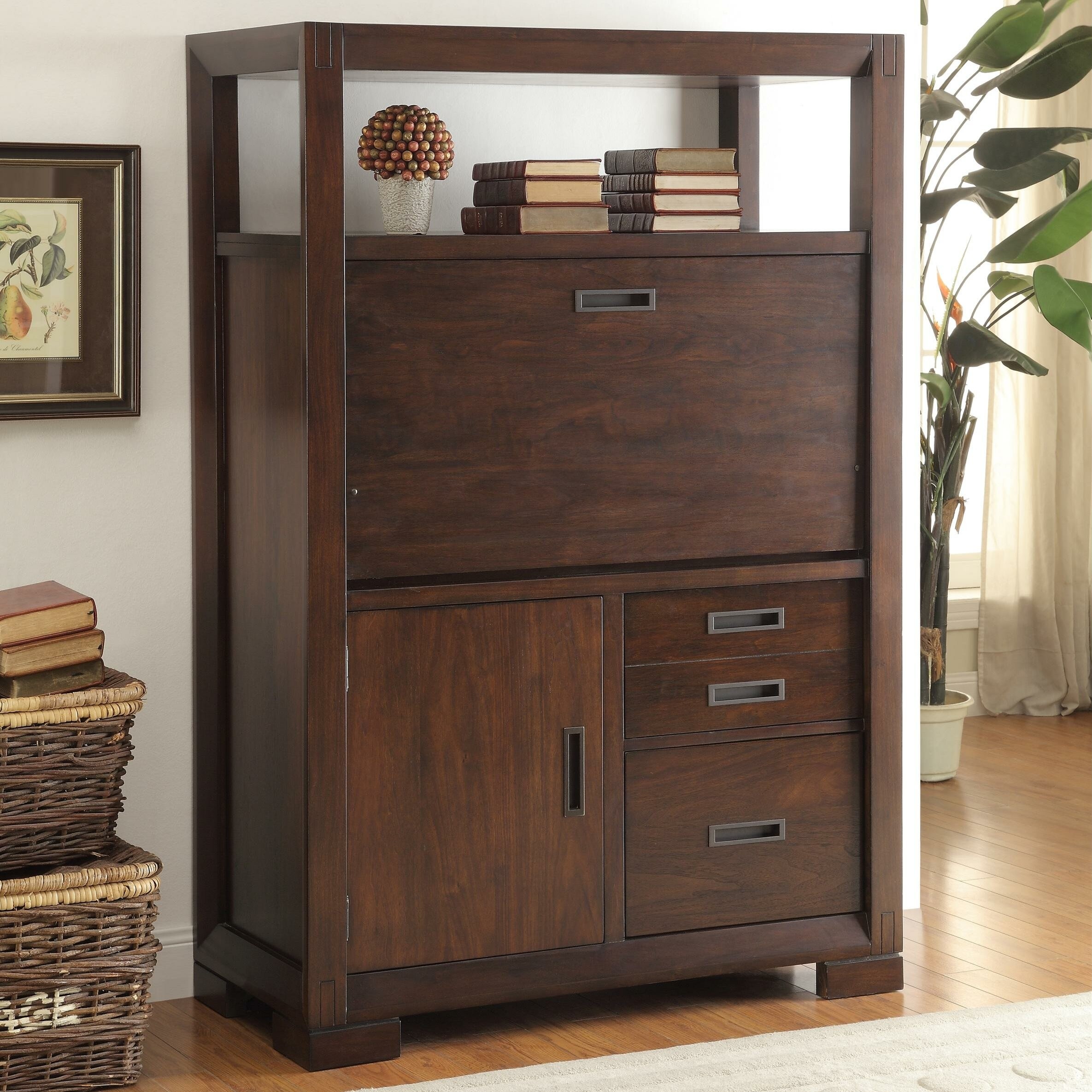 Contemporary armoire store desk