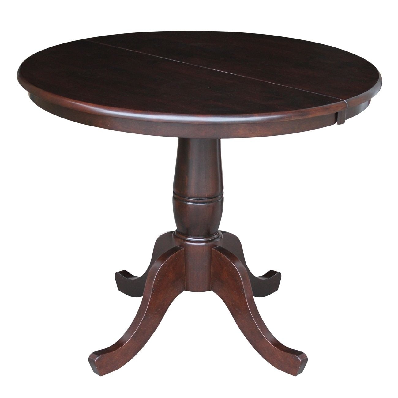 Round Pedestal Extendable Dining Table