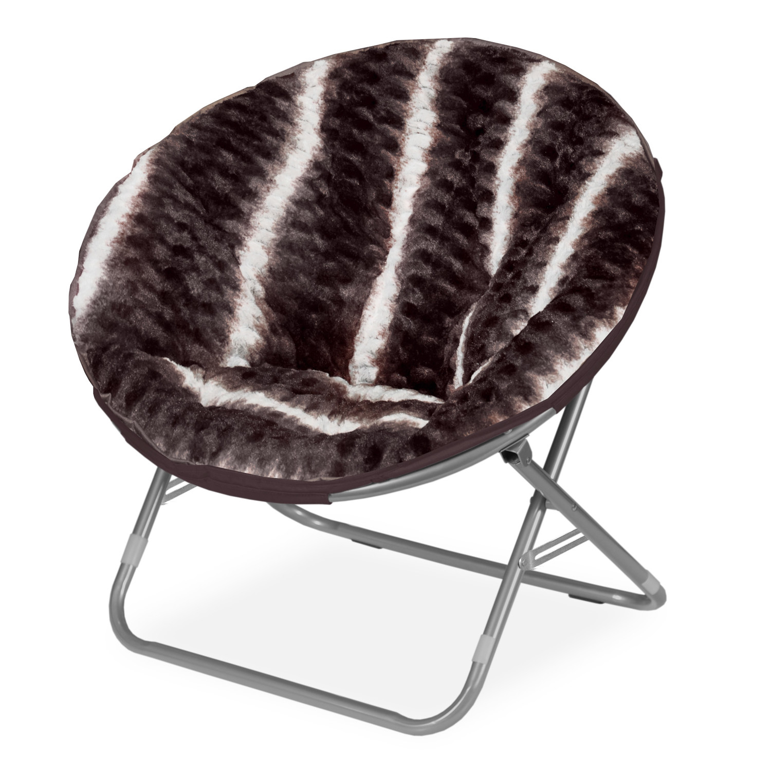 Urban Shop Ombre Wave Textured Fur Saucer Papasan Chair