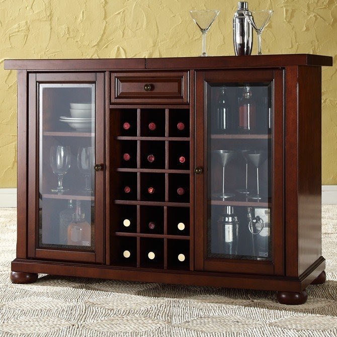 Alexandria Bar Cabinet with Wine Storage
