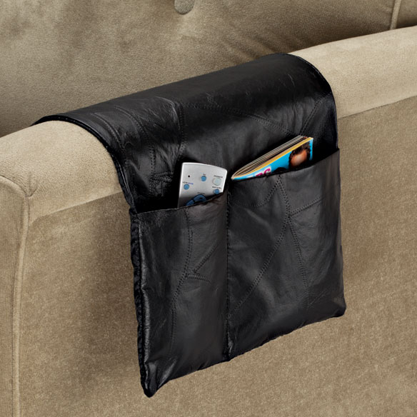 Couch armrest sofa caddy 2 pocket remote control holder organizer
