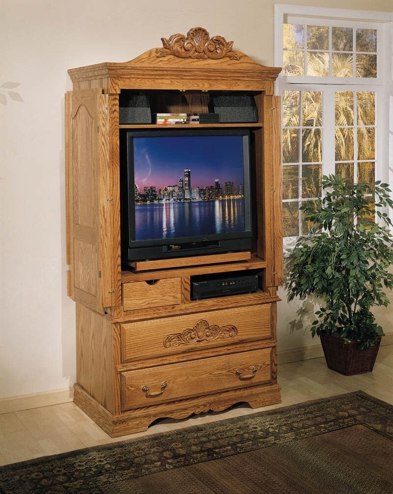 Country Heirloom Large TV Armoire