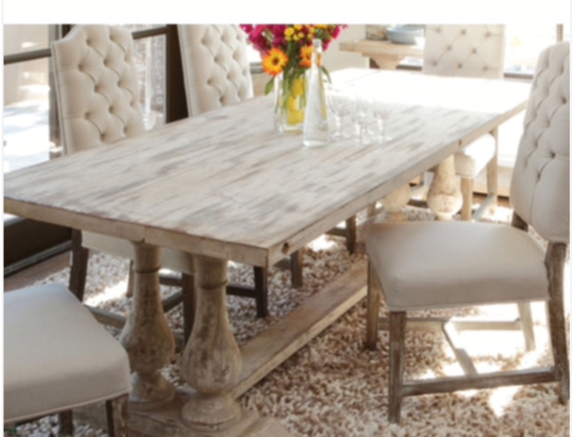 White Distressed Dining Table Ideas on Foter