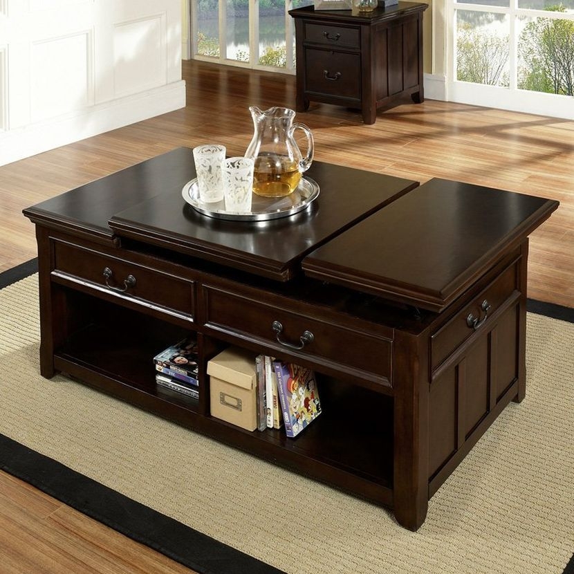 Lift top coffee table is stylish and functional the cocktail
