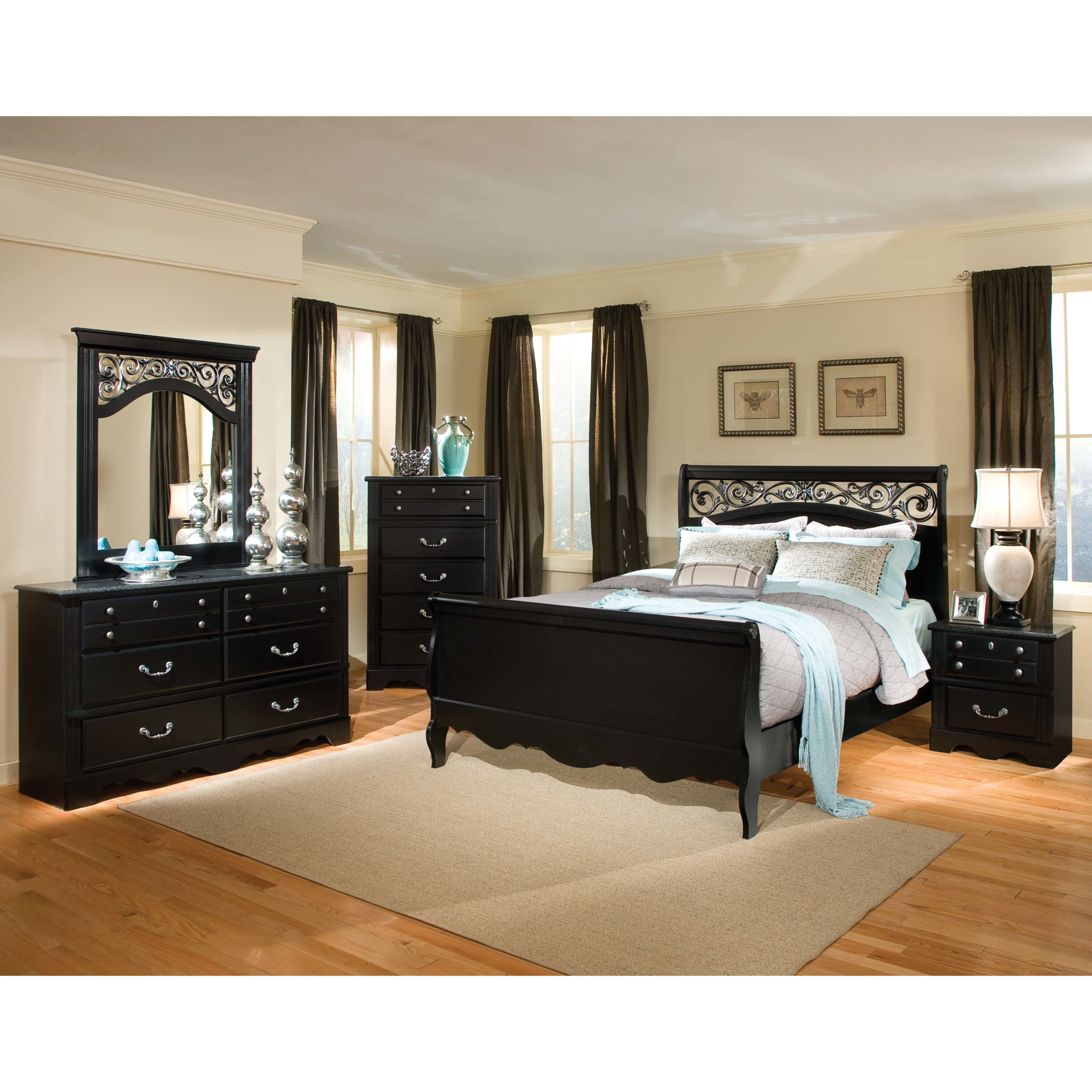 Madera Sleigh Customizable Bedroom Set