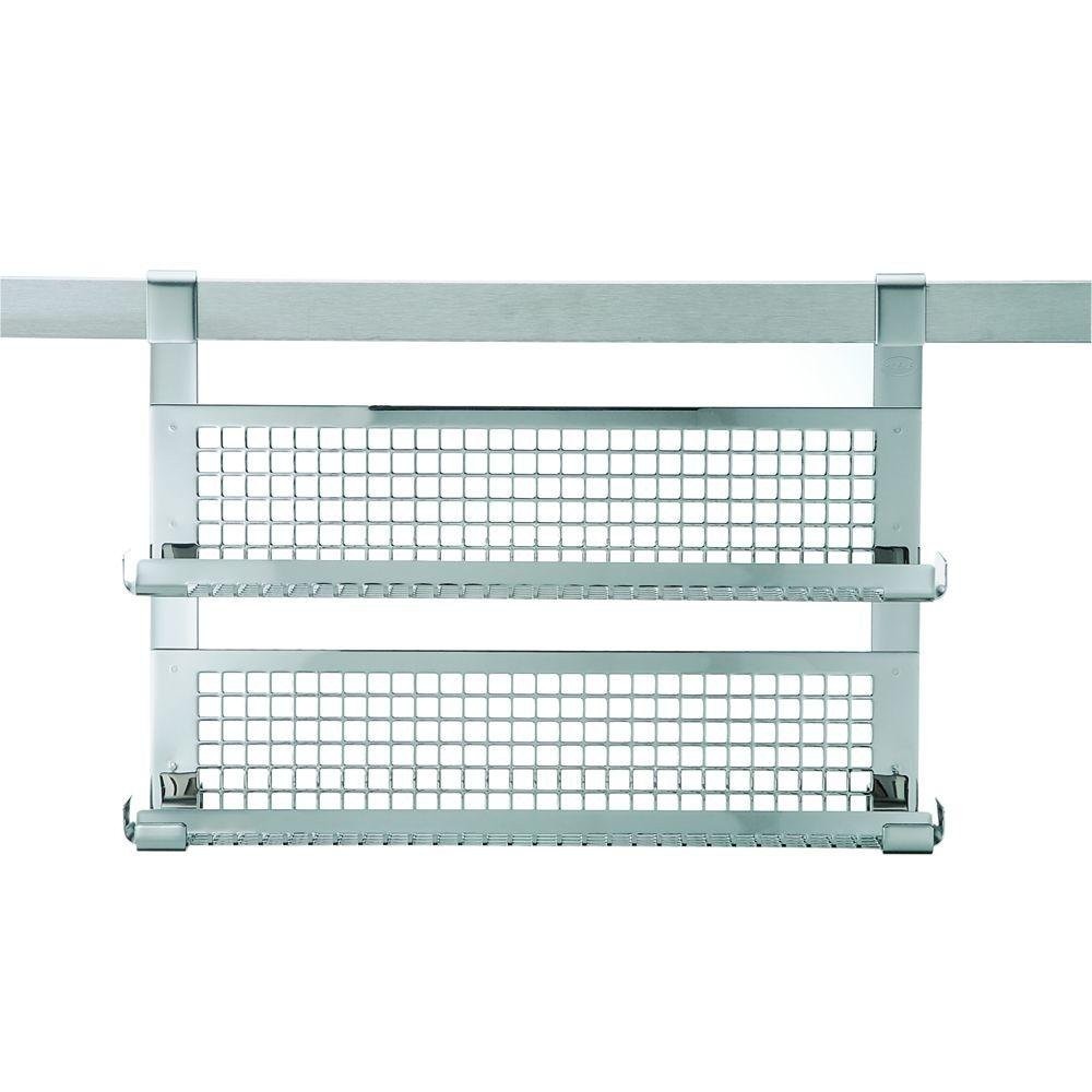 Stainless Steel Spice Rack with Double Shelf