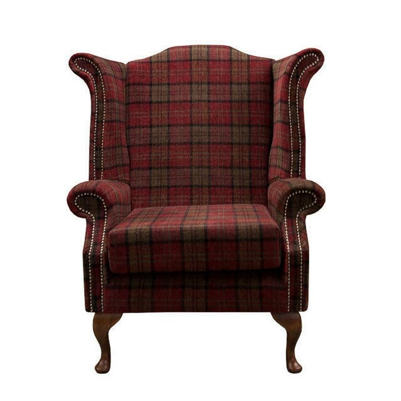 tartan easy chairs