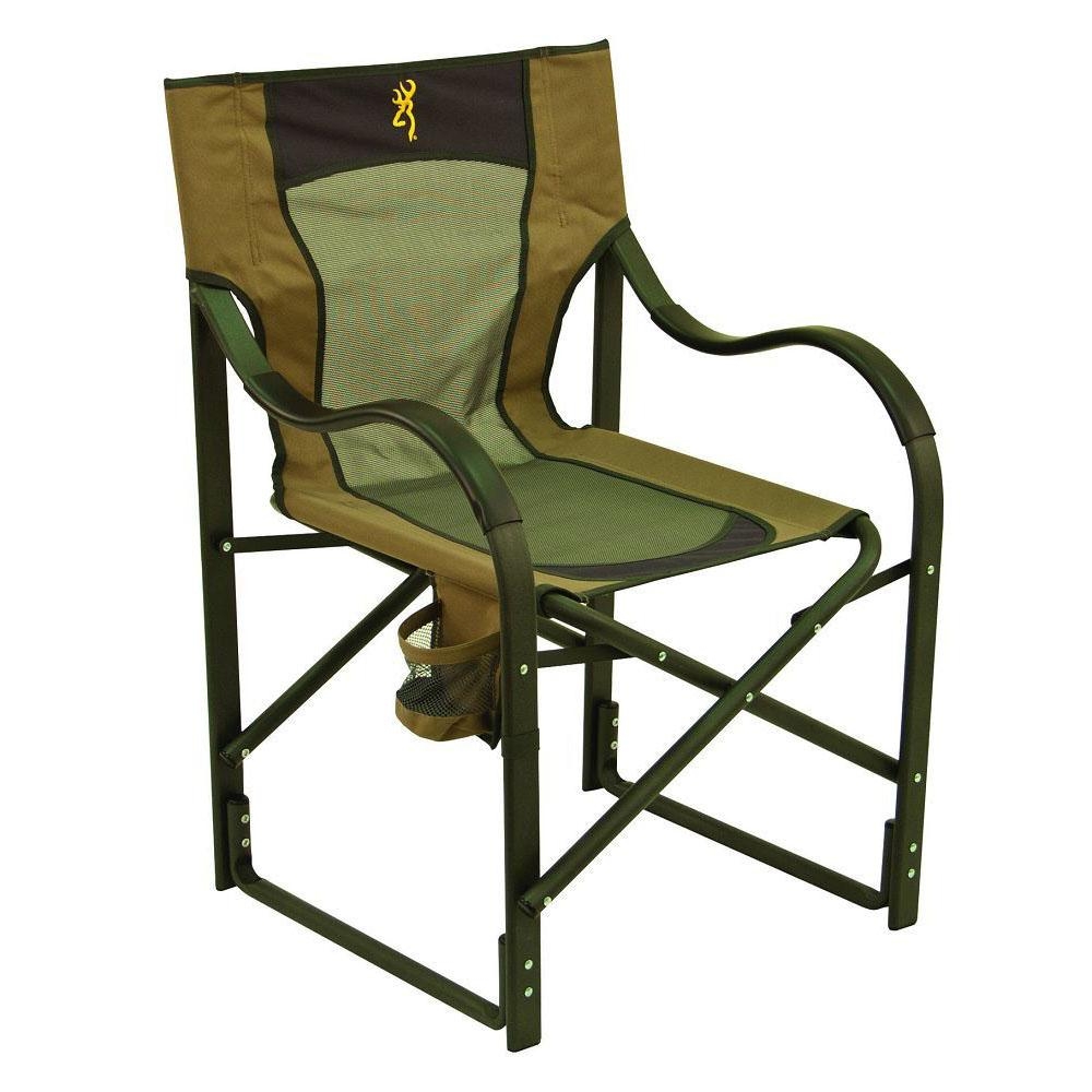 Details about browning camp chair directors mesh camping aluminum