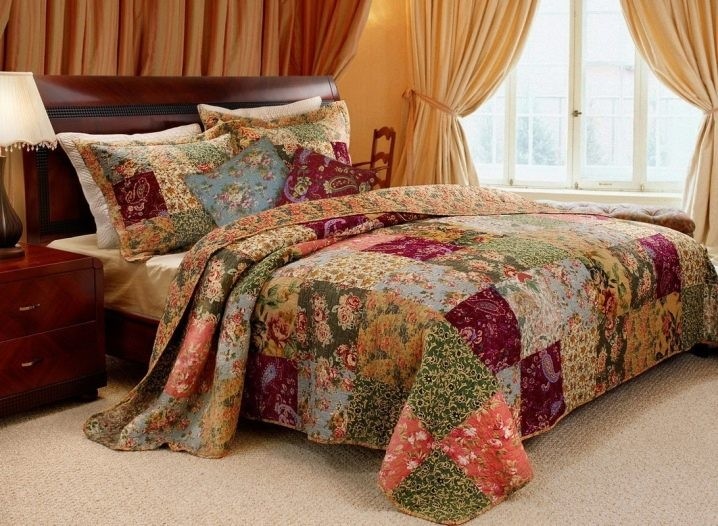 French country patchwork quilt bedding set king 2