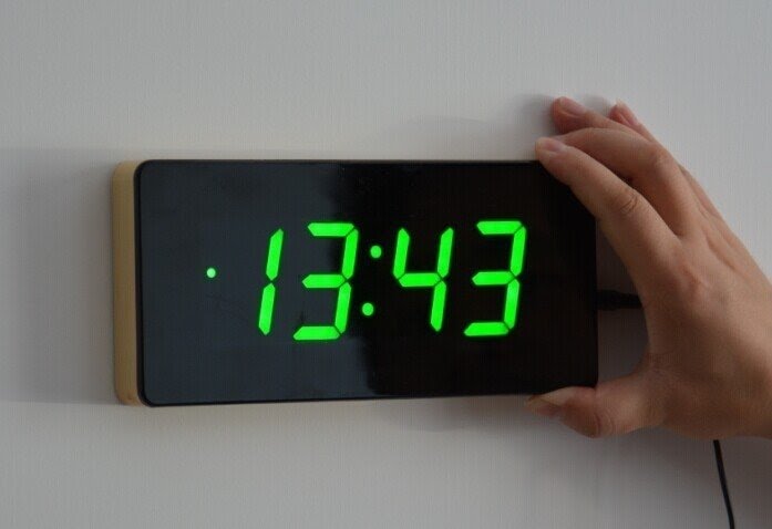 Clocks with led digital clock big numbers calendar wall clock