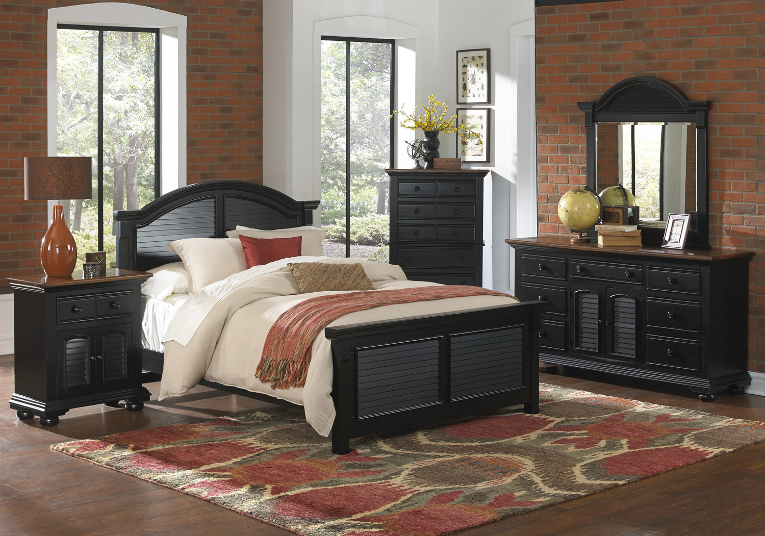 black distressed nightstand bedroom furniture