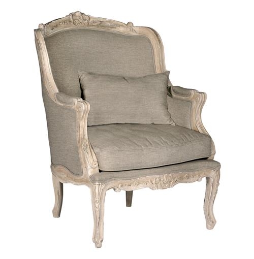 Fontaine swedish gustavian shabby chic french bergere chair