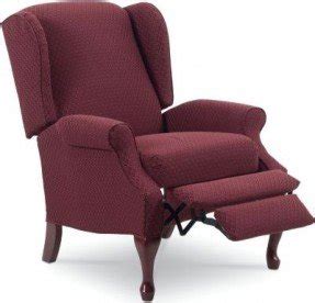 Home chairs lane hampton hi leg recliner in burgundy