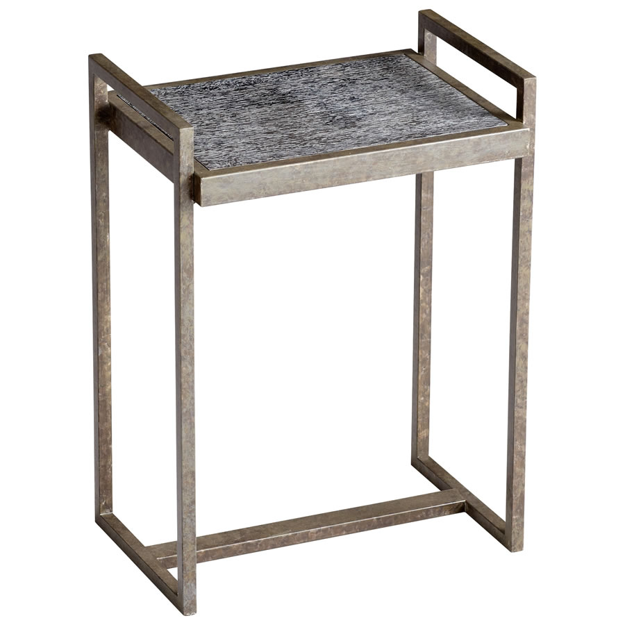 Rectangle iron accent table transitional side tables and end tables