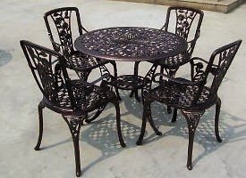 Cast iron outdoor garden patio furniture sets benches chairs tables
