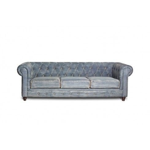 Chesterfield denim sofa sofas living room furniture