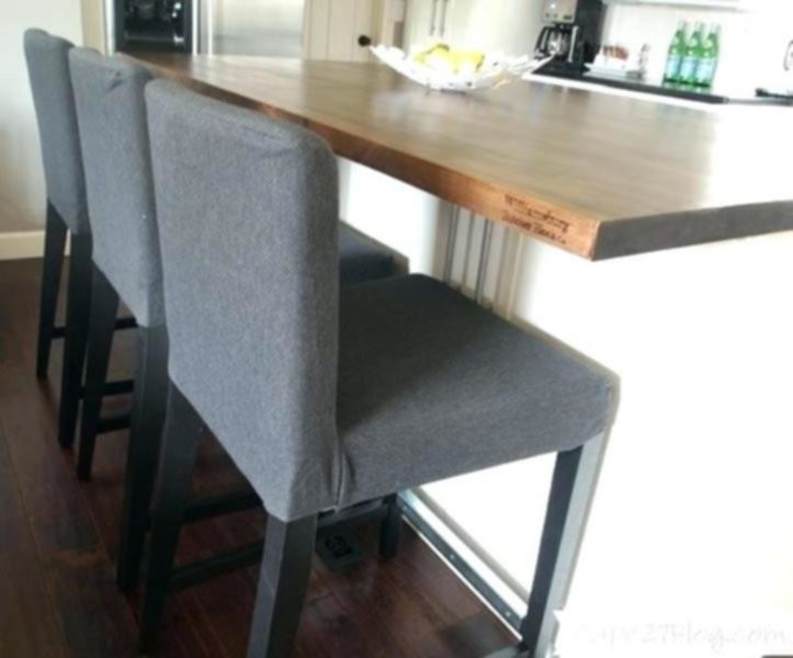 Ikea bar stools with washable slipcover