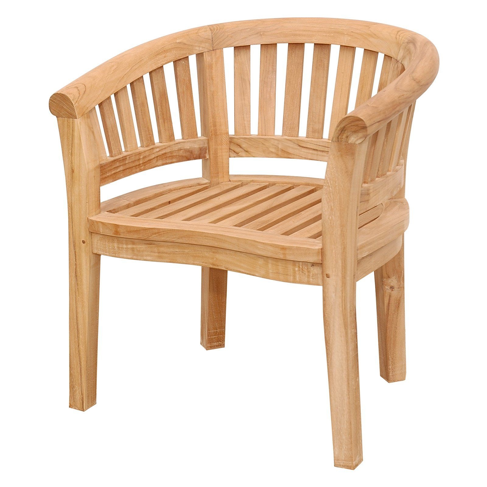 Wood outdoor arm chairs