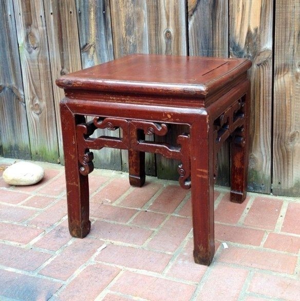 Asian style end table or stool