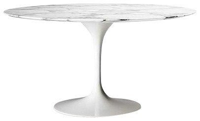 Marble top dining table round