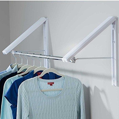 Quikcloset wall mounted garment rack