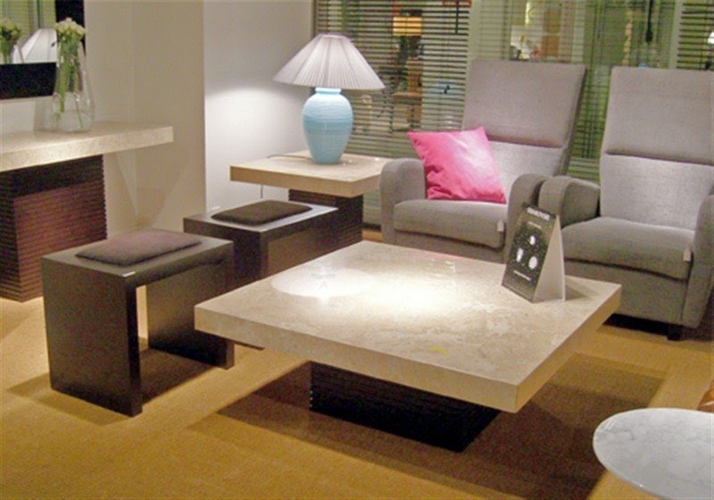 Stone coffee tables