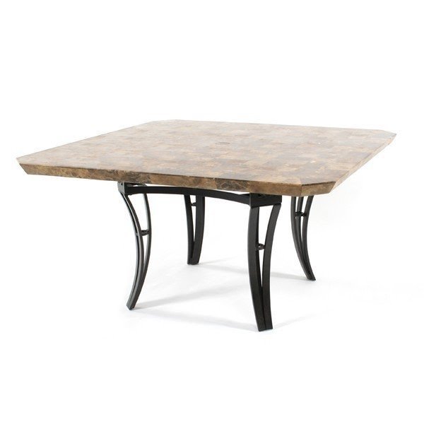 Mallin 54 square stone top dining table