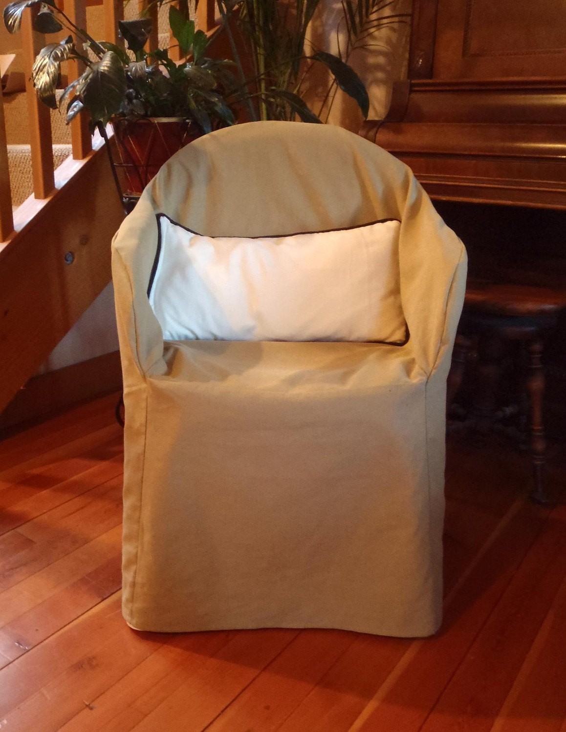 Resin chair organic slipcovers hemp cotton furniture slipcovers