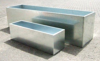 High end commercial hot dip galvanised planters