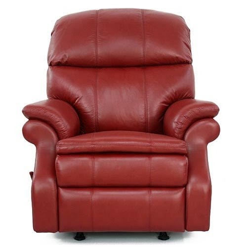 Red leather rocker recliner