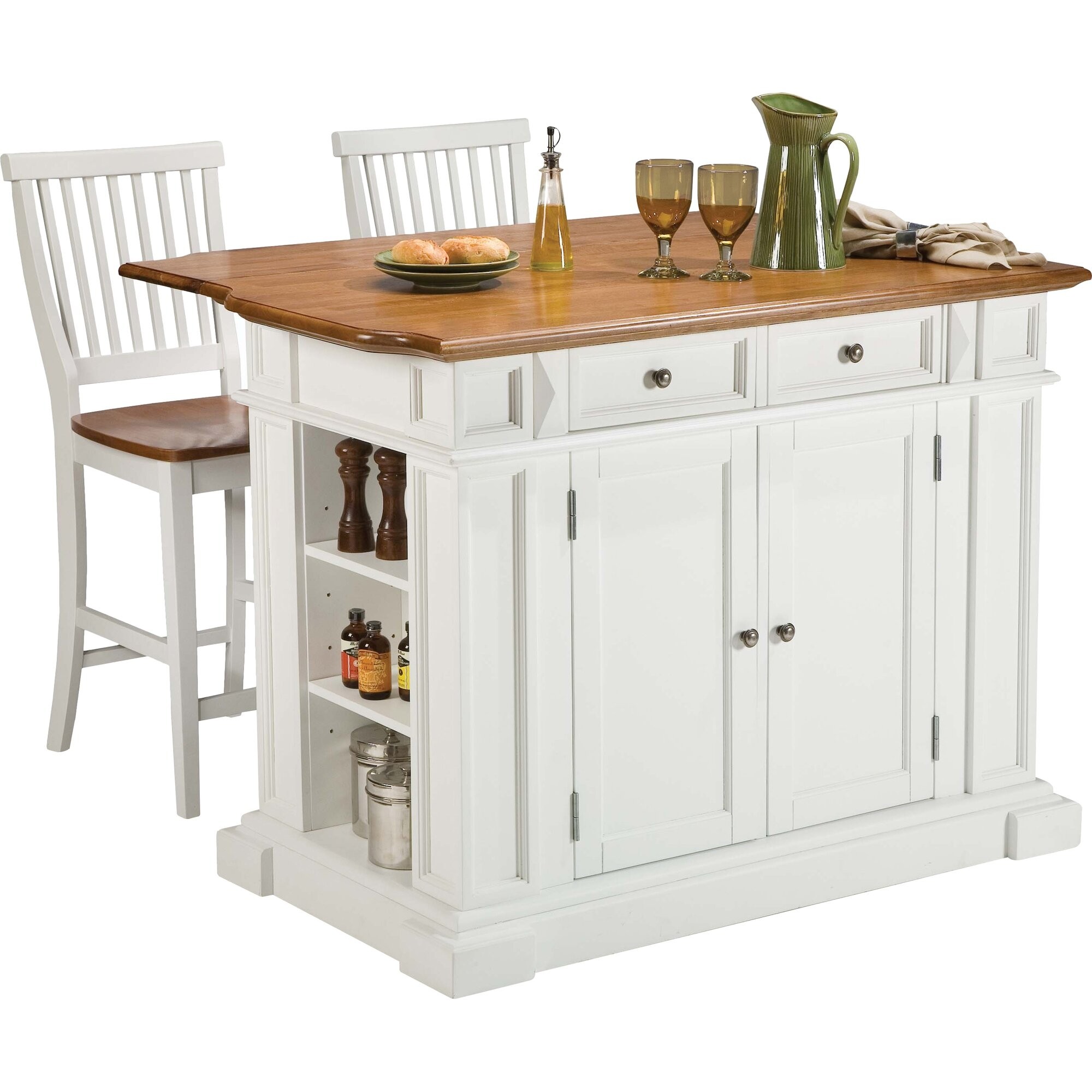 mobile kitchen island with seating